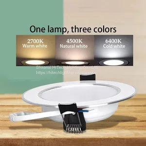LED Downlight 5W 9W 12W 15W LED Ceiling Lights Round Recessed Lamp Dimmable Waterproof LED Spotlight For Bathroom Kitchen thumbnail-1