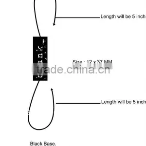 Factory Custom Black Plastic Hang Tag/string Seal With Logo Printing for Sale thumbnail-6