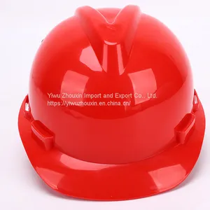 Construction Site High Strength, Light Weight and Cheap V-type Engineering Safety Helmet Construction Site Anti Smashing Safety Helmet thumbnail-1