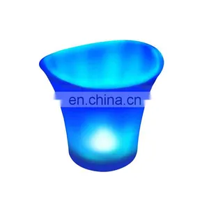 LED Ice Bucket 5L High Capacity, Drinks Ice Cooler Curve Design Bucket thumbnail-1
