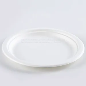 Disposable Biodegradable 9INCH PLATE Take Away Sugarcane thumbnail-2
