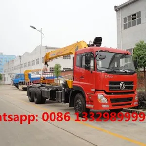 HOT SALE! DONGFENG TIANLONG 10T Cargo Truck With Crane for Sale thumbnail-1