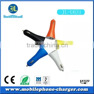 OEM Factory Direct Mobile Phone Charger Colorful Dual Usb Car Charger thumbnail-1