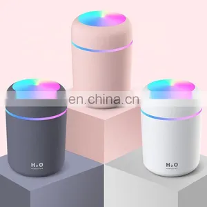 Mini Ultrasonic 300ml H2o Spray Mist Maker Double Wet Fogger Aroma Diffuser Essential Oil Car Air Humidifier With Led Lamp thumbnail-2