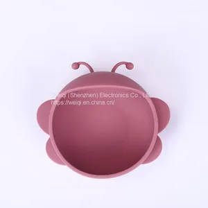 Cute Bee Silicone Suction Bowl for Baby thumbnail-4