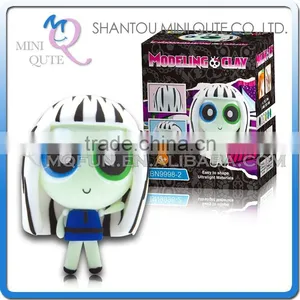 Mini Qute Bonnie Kawaii American Girl Fashion Dolls DIY Cartoon Model Building Block Plasticine Clay Educational Toy NO.BN9998-2 thumbnail-1