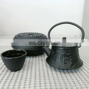 Mini Chinese Enamel Japanese Tea Kettle Pot Set With Infuser thumbnail-1