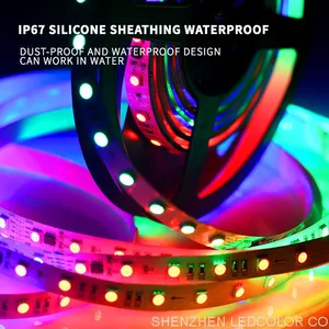 36V WS2811 Constant Current 30m 5050SMD Light Source Flexible High Voltage RGB LED Strip Light thumbnail-3