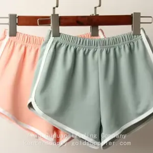 Casual Women's Mid Waist Fleece Shorts From Bangladesh Breathable Quick Dry With Lace Bow Decorations Waterproof Pattern Design thumbnail-1