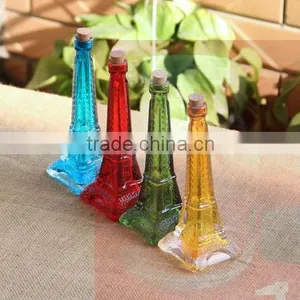 Coloured Eiffel Tower Glass Vase Trumpet Vase thumbnail-1