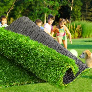 Artificial Grass Thick Turf Synthetic Fake Grass Rug, Indoor/Outdoor Realistic Turf thumbnail-1