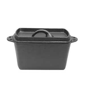 Cast Iron Bread Pan With Lid, Loaf Pans 2-Piece Set for Baking Homemade Meatloaf thumbnail-1