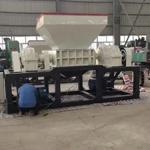 Industrial Metal Plastic Double Shaft Shredder Machine Twin Shaft Crusher Shredding Equipment for Recycling Waste thumbnail-4