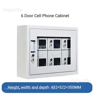 Classroom Cell Phone Charging Station for US Schools, 40 Door Student Phone Storage Locker With Name Card Slots & Visual Acrylic Doors thumbnail-4