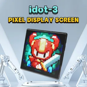 64*64 Automotive Atmosphere Pixel Screen Bluetooth Pixel Screen DIY Decorative Lights Modification Universal Car Ambient Light thumbnail-2
