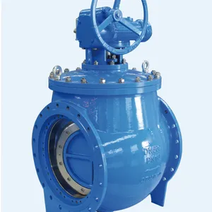 Eccentric Half Ball Valve for Pipeline Systems, Anti-Blowout Stem, Double Flange Connection thumbnail-3
