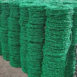 Hot Dipped Galvanized Barbed Wire Fence Roll - 200m Length per Roll thumbnail-1