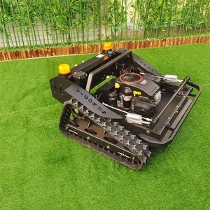12Hp Gasoline Adjustable Blade Height by Remote Control Wireless Weed Crawler Mower thumbnail-6