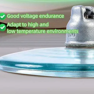 U70BS 210 Glass Insulator for Wind Farm & Solar Plant Lightning Protection Grids thumbnail-1