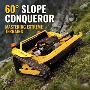 Loncin Engine 60 Degree Slope 800mm Tracked Remote Control Servo Motor 48V / 1000W Lawn Mower thumbnail-1