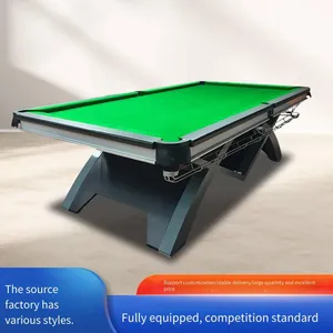 Blue Flag Billiard Table, Commercial Steel Cushion Billiard Table, American Nine-ball Table Manufacturer thumbnail-1