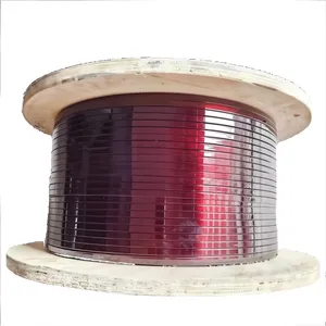 High Resistance Solid Copper Enamelled Winding Wire Coil 600V Rated Rectangular Shape IP67 155-220C 1.5-22mm WanZhou Brand Model thumbnail-3
