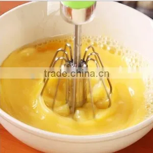 Wholesale 14'' Stainless Steel Egg Whisk Hand Push Mixer Hand Pressing Down Semi Automatic Egg Whisk Beater thumbnail-5