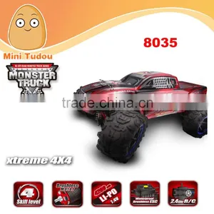 1/8 SCALE 4WD 2.4GHZ Remote Controle Car REMO High Speed Cars for Kids thumbnail-1