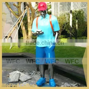 Man Shaped Statue Stainless Steel Metal Sculpture thumbnail-1