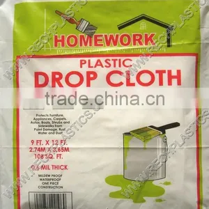 LDPE Plastic Decorative Drop Cloth thumbnail-1