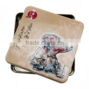 Professional Custom Tin Cans,candy Tin Can,fantastic Square Cookies Tin Case thumbnail-4