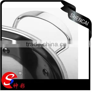 Caitang Stainless Steel Capsule Bottom Soup Pot With Glass Lid/ Kitchen Cooking Utensils Sets thumbnail-5