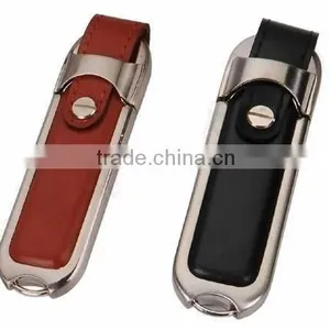 Promotional Gift Leather Case Usb Flash Drive 4GB 8GB 16GB thumbnail-1