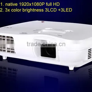 Susan Shi TL1920 Brilens Proyector,Yes LCD Style Portable Mini Home Theater Projector 3 LED+3LCD 3D Real 1080p Full HD Projector thumbnail-2