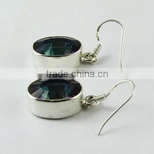 Tidal Wave ! Mystic Topaz 925 Sterling Silver Earring, Online Silver Jewelry, Handmade Silver Jewelry thumbnail-4