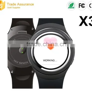 2016 X3 Sim Card Smart Watch 3g Round Smart Watch MTK 6572 Android Watch Sim thumbnail-2