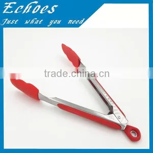 High Quality Hot Sell Silicone Barbecue Tongs With Soft Grip Handle thumbnail-1