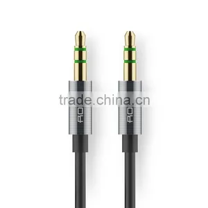 Rock RAU0509 200CM Audio Cable for IPhone 6s Headphone Speaker 3.5MM Universal Metal Aux Stereo Audio Cable thumbnail-1