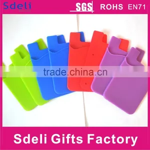 Factory Sell New Promotion Gifts Silicone Mobile Phone Card Holder thumbnail-2