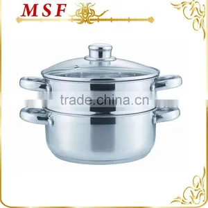 MSF-3409 Durable & Professional Stainless Steel Steamer Pot Corn Steamer Induction Base Quality Choice thumbnail-1