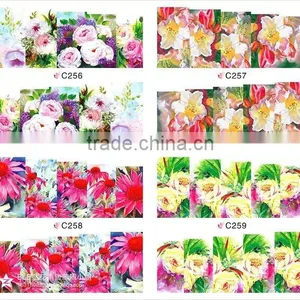 2015 Top Sell Flower Bows Etc Water Transfer Sticker Nail Art Decals Nails Wraps Temporary Tattoos Watermark Nail Tools thumbnail-2