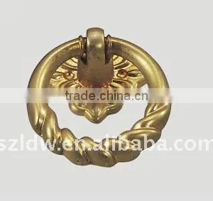 Flower Antique Brass Furniture Handle thumbnail-1