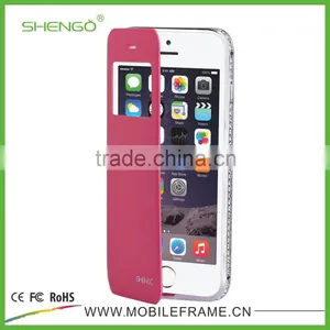 2015 Metal Cell Phone Leather Cases for IPhone thumbnail-3