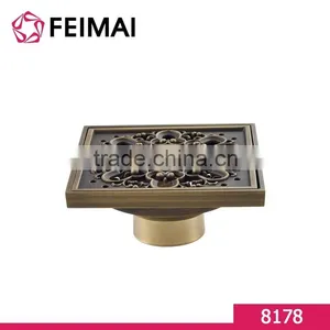 Bathroom Design Antique Bronze Square Floor Shower Drainer thumbnail-5
