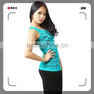 Girls Seamless Knitting Underwear Sexy Camisole With Jacquard thumbnail-3