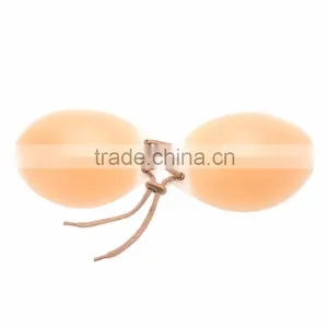 OEM Customized Cheap Nude Plus Size Invisible Adhesive Strapless Bra For Evening Dresses thumbnail-2