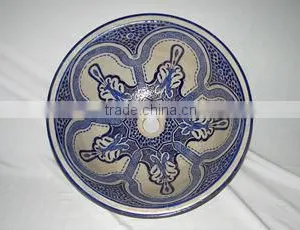 Mosaic Hand Painted Moroccan Wash Sink thumbnail-1