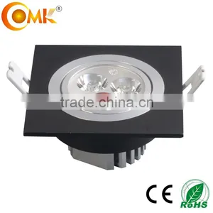 China Supplier Black Lighting Ceiling Square 3w 9w Bridgelux Adjustable Led Ceiling Panel Light thumbnail-1