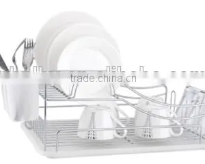China 2016 Fashionable 2 Tiers Dish Rack With Tray and Cutlery Holder thumbnail-1