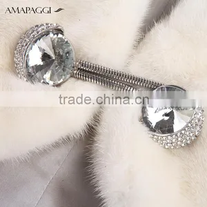 Custom White Mink Fur Shawl for Girls thumbnail-5